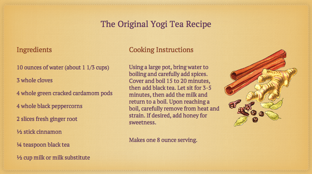 Yogi tea recipe clip