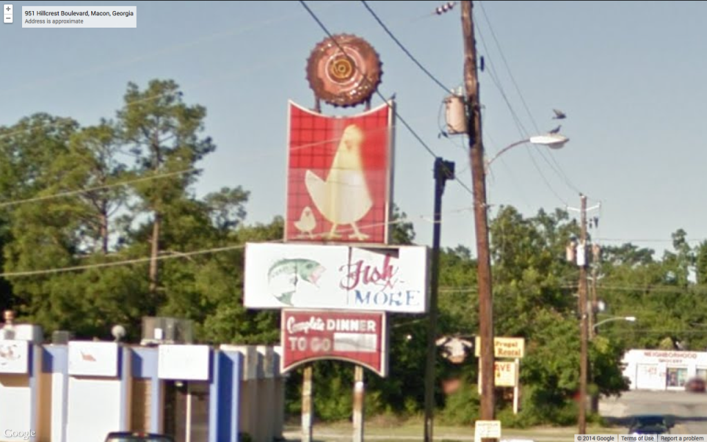 Macon, sign closeup Property, intangible